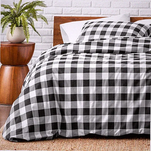 Bare Home Flannel Duvet Set Prints - 100% Flannel Cotton - Double Brushed