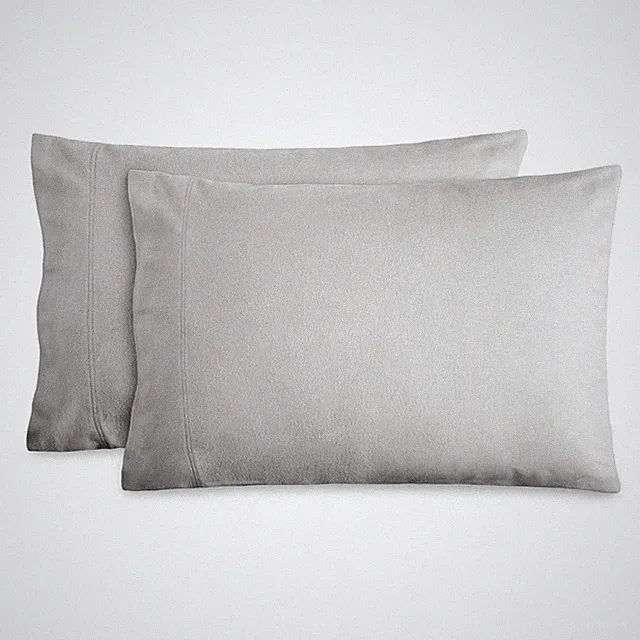 Bare Home Flannel Pillowcase Set - 100% Double Brushed Flannel Cotton