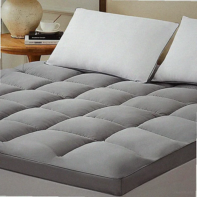 Cooling Mattress Topper Matress Pad Cover Extra Thick Overfilled Plush PillowTop