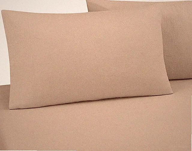 DELANNA Two Standard Flannel Pillowcases 100% Cotton Size 20" x 30"