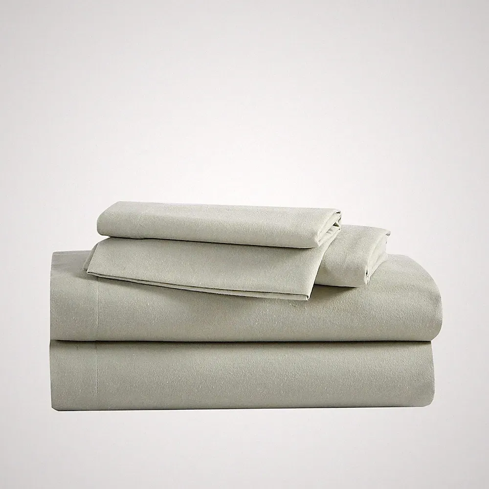 Eddie Bauer - Queen Sheets, Cotton Flannel Bedding Set, Brushed for Extra Sof...