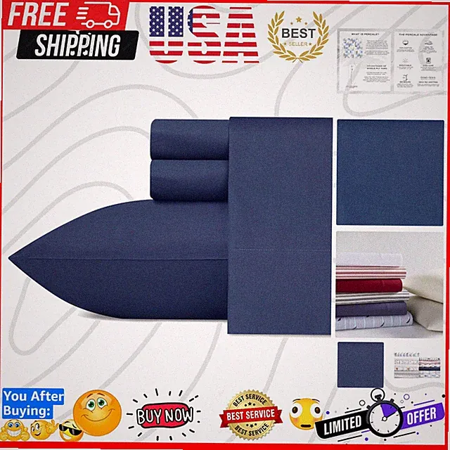 Eddie Bauer Twin XL Size Cotton Flannel Sheets - Extra Soft & Cozy Home Decor
