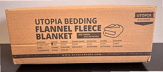 Flannel Fleece Throw Blanket Grey Gray 50" X 60" Utopia Bedding New In Box