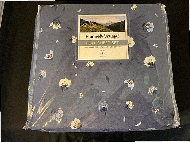 Flannel Portugal 4 Piece Flannel Sheet Set, Cotton - Full