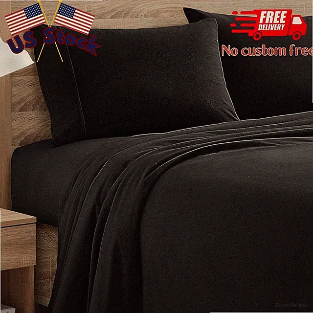 Flannel Sheets Warm and Cozy Deep Pocket Breathable All Season Bedding Set