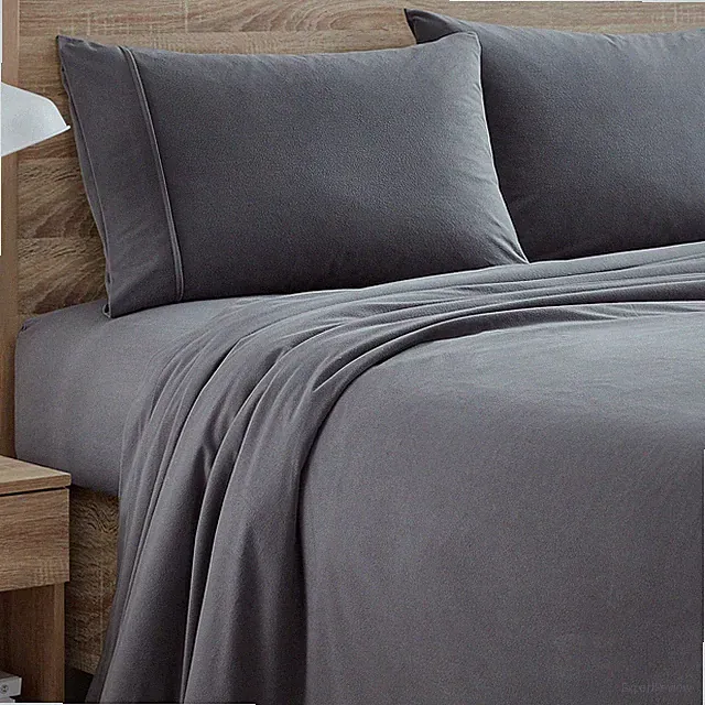 Flannel Sheets Warm and Cozy Deep Pocket Breathable All Season Bedding Set w...
