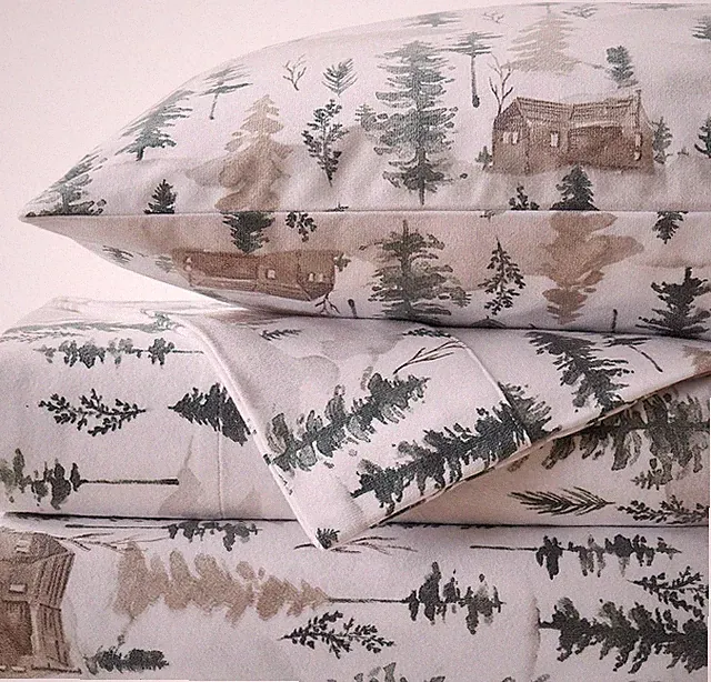 Flannel Sheets Warm and Cozy Deep Pocket Breathable All Season Bedding Set with