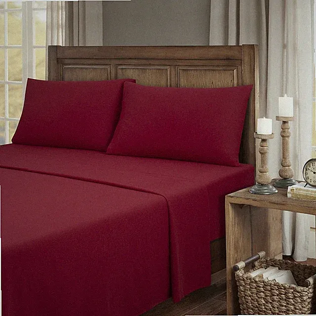 Kathy Ireland 100% Turkish Cotton Solid Flannel Sheet Set