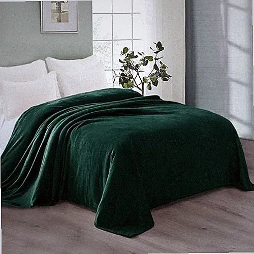 King Size Flannel Fleece Velvet Plush Bed Blanket as Bedspread Coverlet Bed C...