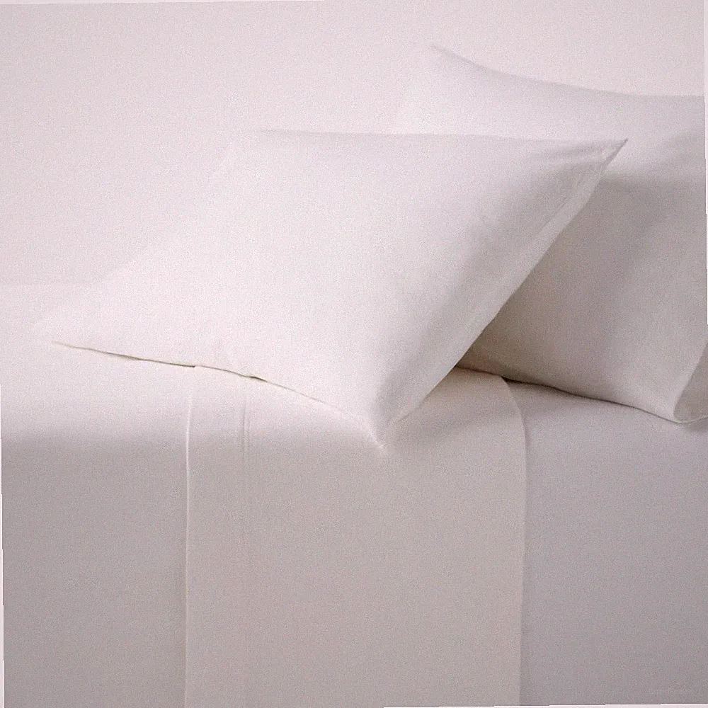 King Ultra Soft Flannel Sheet Set White - Threshold
