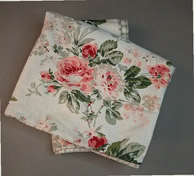 Laura Ashley Floral Plaid Flannel (2) Pillow Shams Standard