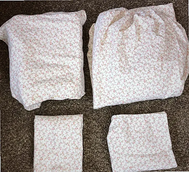 Laura Ashley pink floral tan Flannel Sheet Set Full New out of package