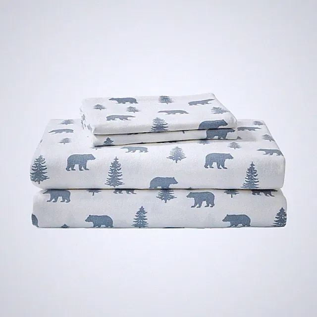 Queen Cotton Flannel Sheets Set - Soft, Warm Bedding for Cozy Nights