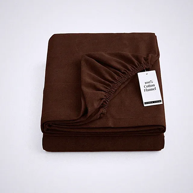 Queen Flannel Fitted 170 GSM Brushed Cotton - Extra Deep Pocket Fits Mattress...