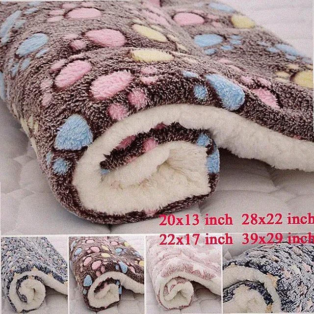 Self Warming Pet Bed Cushion Pad Dog Cat Cage Kennel Crate Soft Cozy Mat Blanket