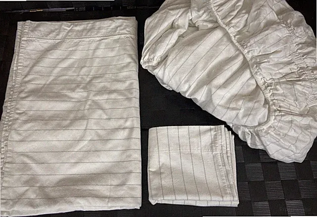 Threshold Ultra Soft Flannel 3-Pc Sheet Set~Twin/Twin XL~Gray Stripes/Off-White